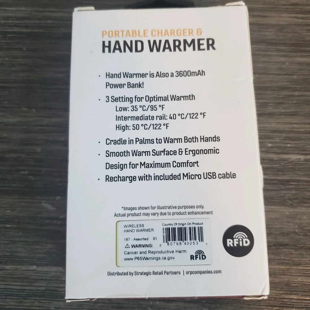 Wireless Portable Chargable Hand Warmer NEW